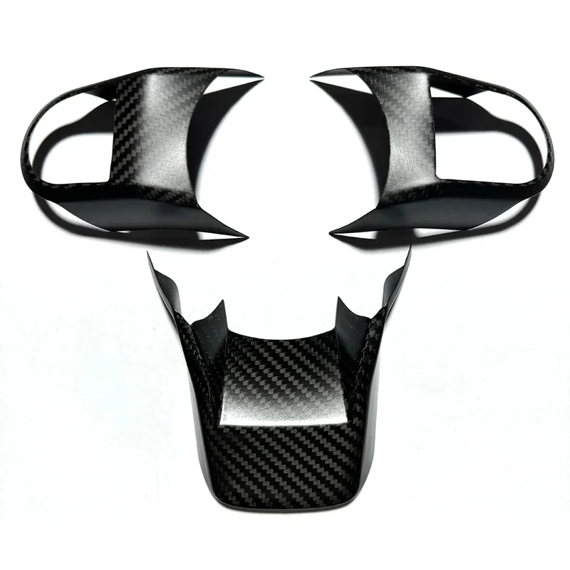 

Brand New Carbon Fiber Material Trim 2022 Year New LCI Steering Wheel Cover Button For Mini Cooper F56 F55 F54 F60 F57