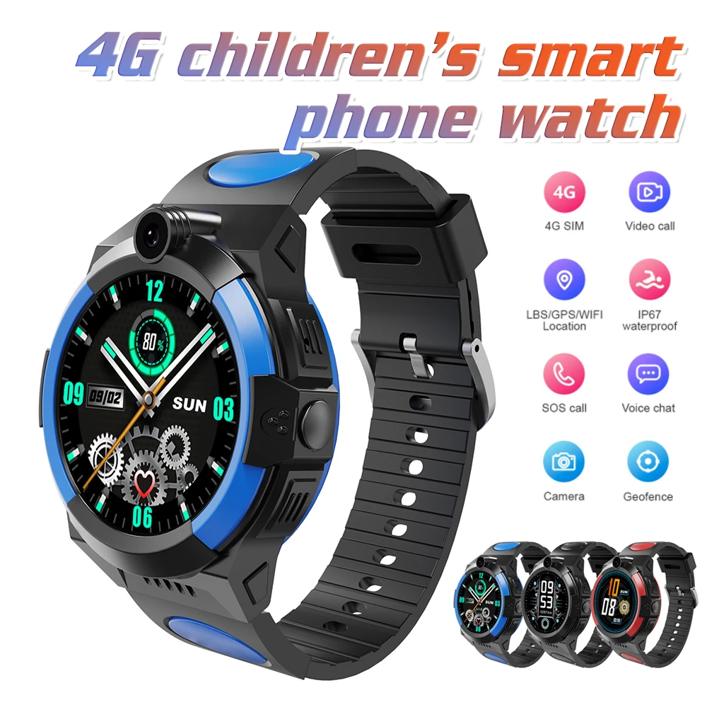 Smartwatch Senior with GPS and 4G Video Calls gray