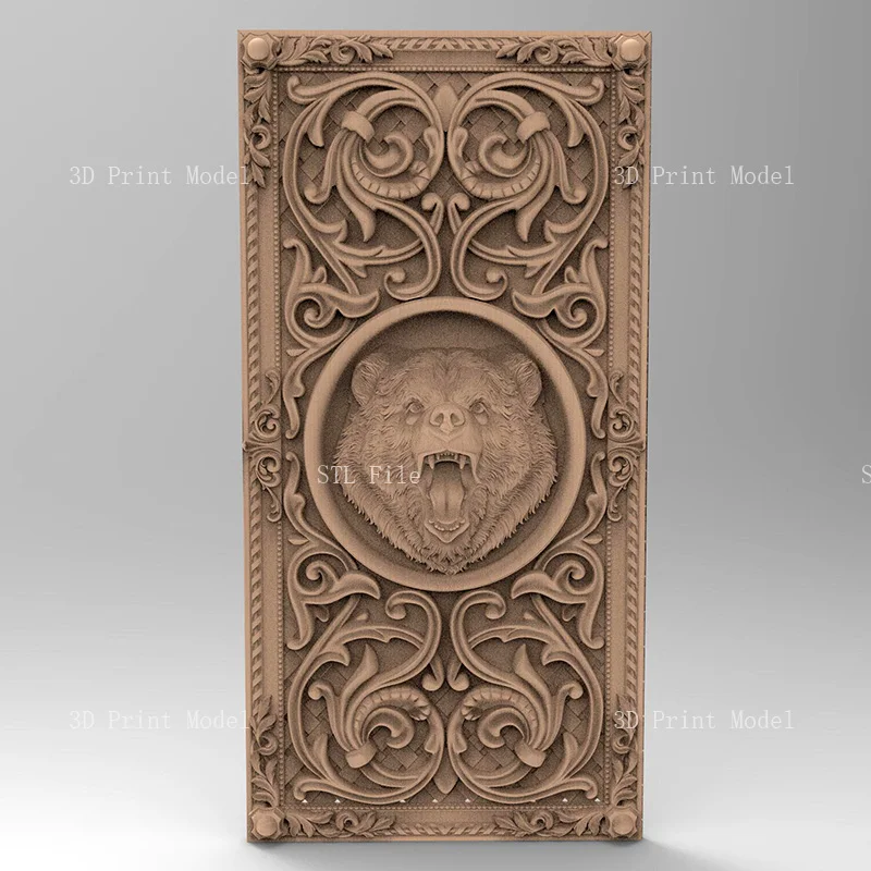 10PCS 3D STL Model Door Panel for CNC Router 3D Printer Artcam Aspire Bas Relief