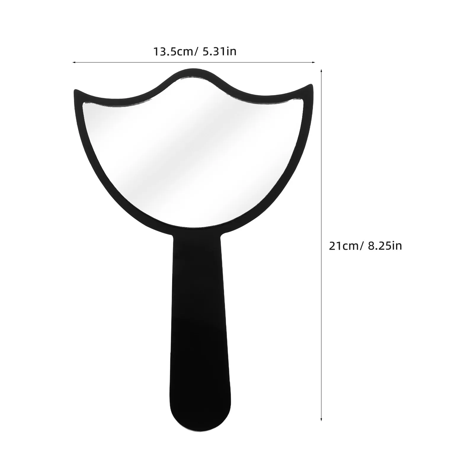 전문가용 아크릴 핸드헬드 속눈썹 거울 높은 투명도 소형 메이크업 거울 (살롱 미용 휴대용 여행용)