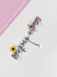 Universal Stainless Steel Link Watch Band - Adjustable 18mm/20mm/22mm Strap Bracelet - Galaxy Watch 4 40mm (Colorful)