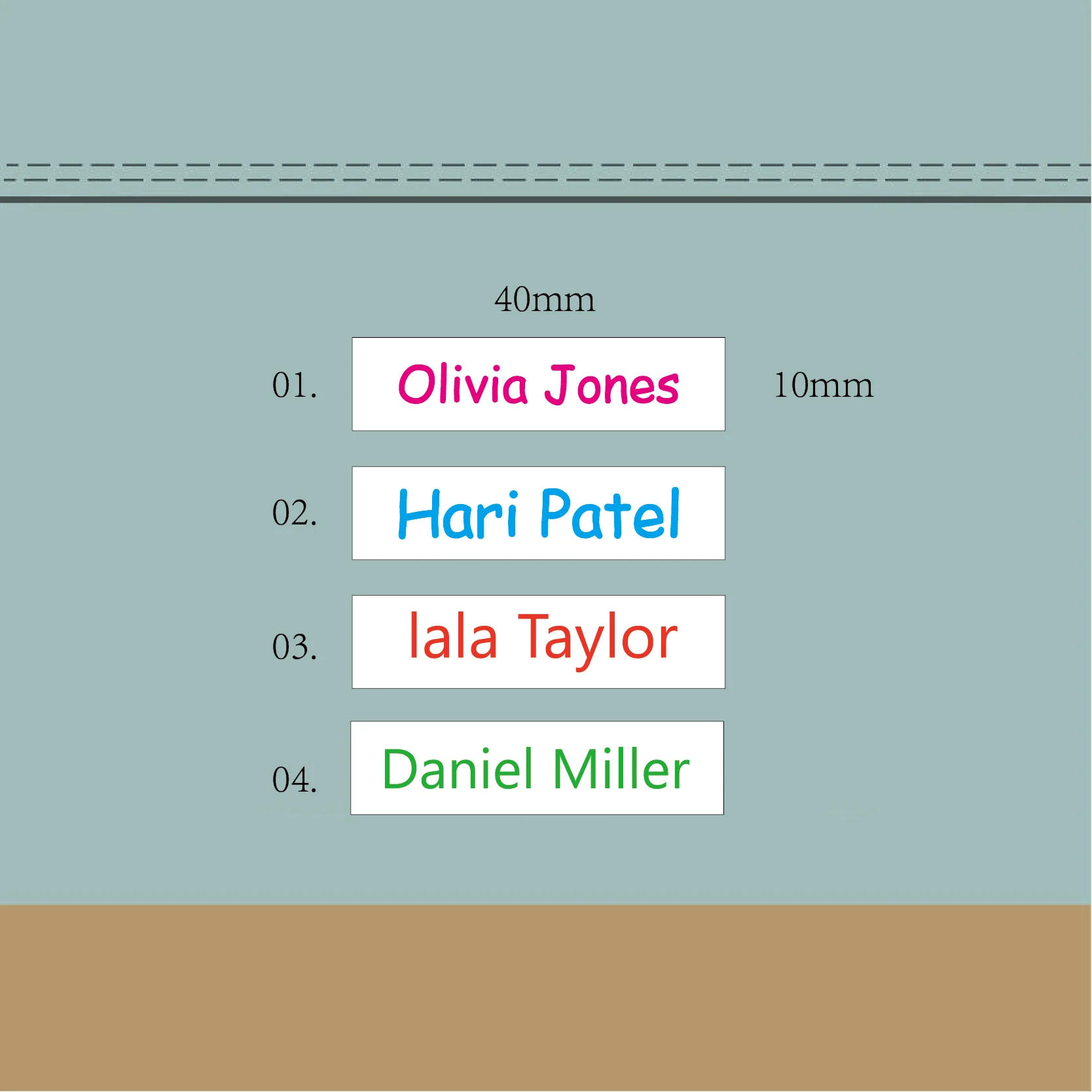 Custom Printed Garment Labels | Iron-On/Cotton Labels | 100+ Color Options | Washable | 2 Day Production - 2