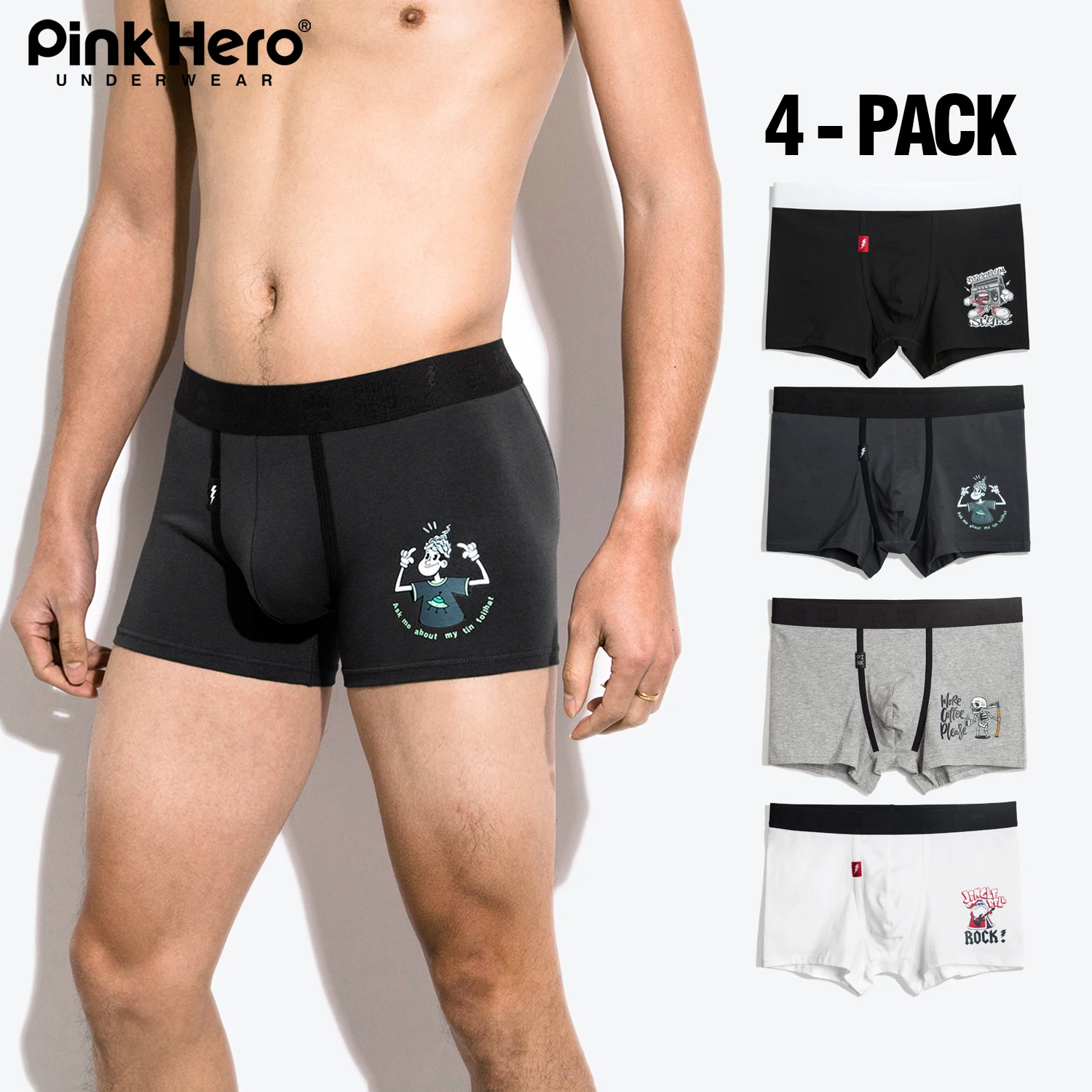 

Трусы-боксеры PINKHERO 549 мужские, 4 шт.
