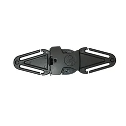 Child Safety Seat Belt Positioning and Lock Buckle Accessory (Black)