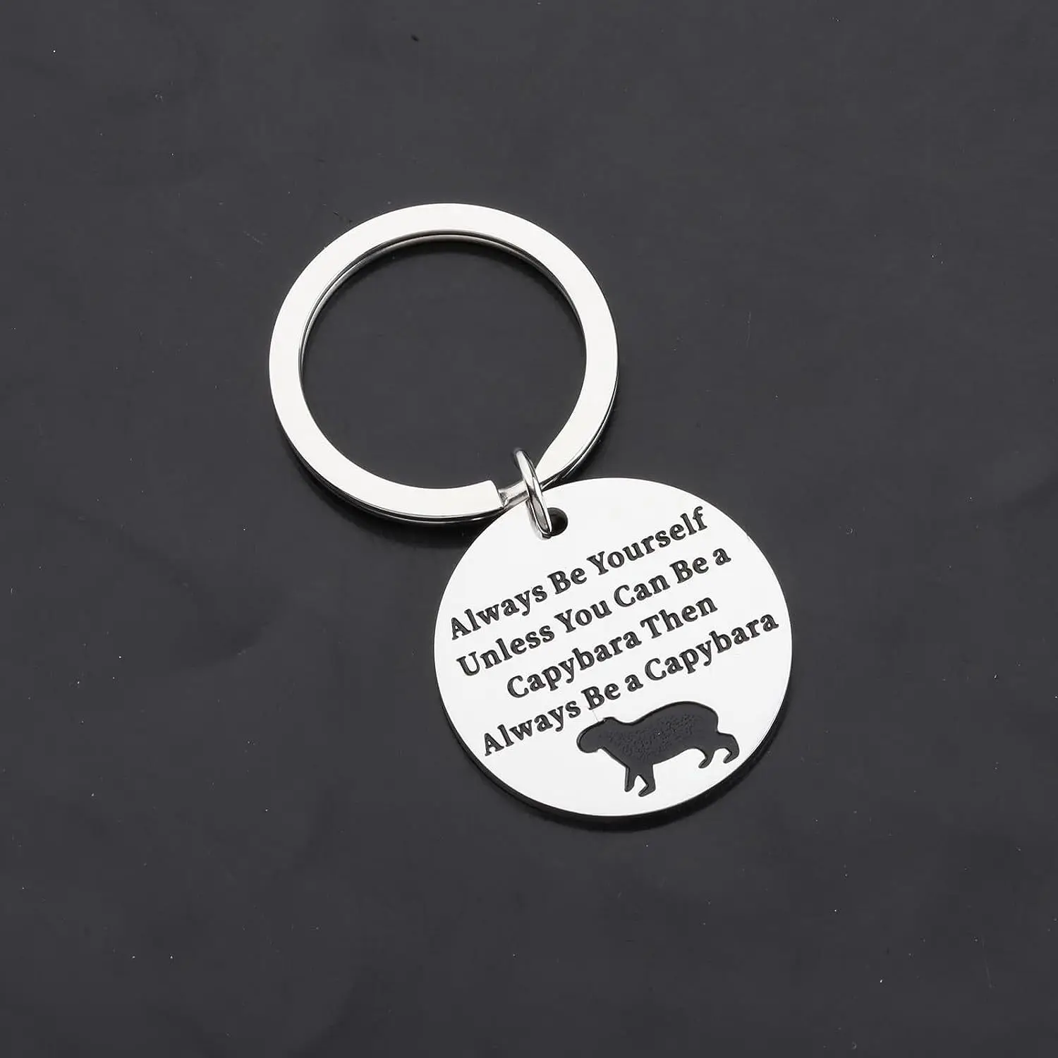 Cute Porpoise Stainless Steel Keychain Small Pendant Gift For Animal Enthusiasts YLQ10382