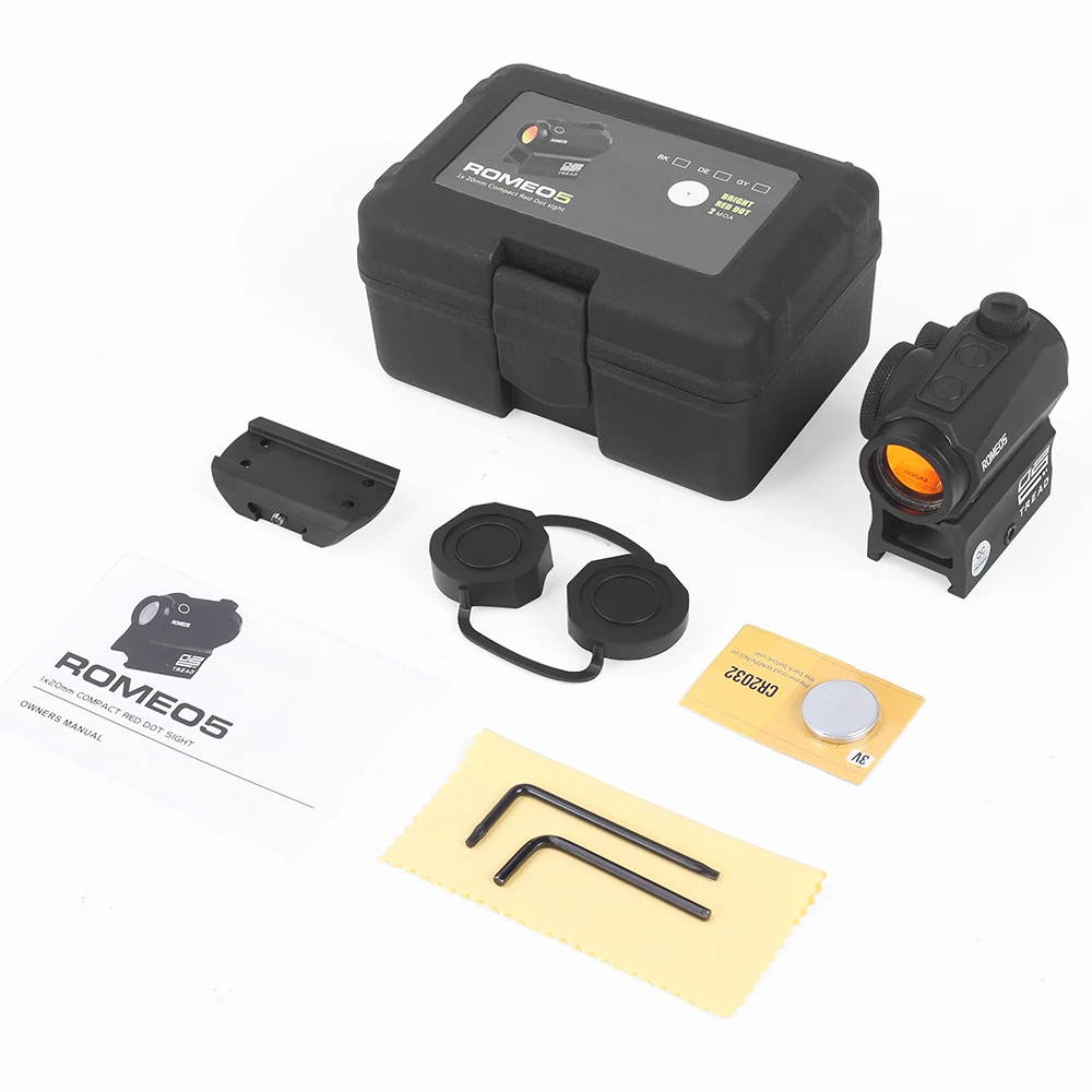 Motion Awake Red Dot Sight 2 MOA 1x22mm Compact Red Dot Scope Hunting Optical Sight for 20mm Rail Airsoft Rifle Scope Gun Sights