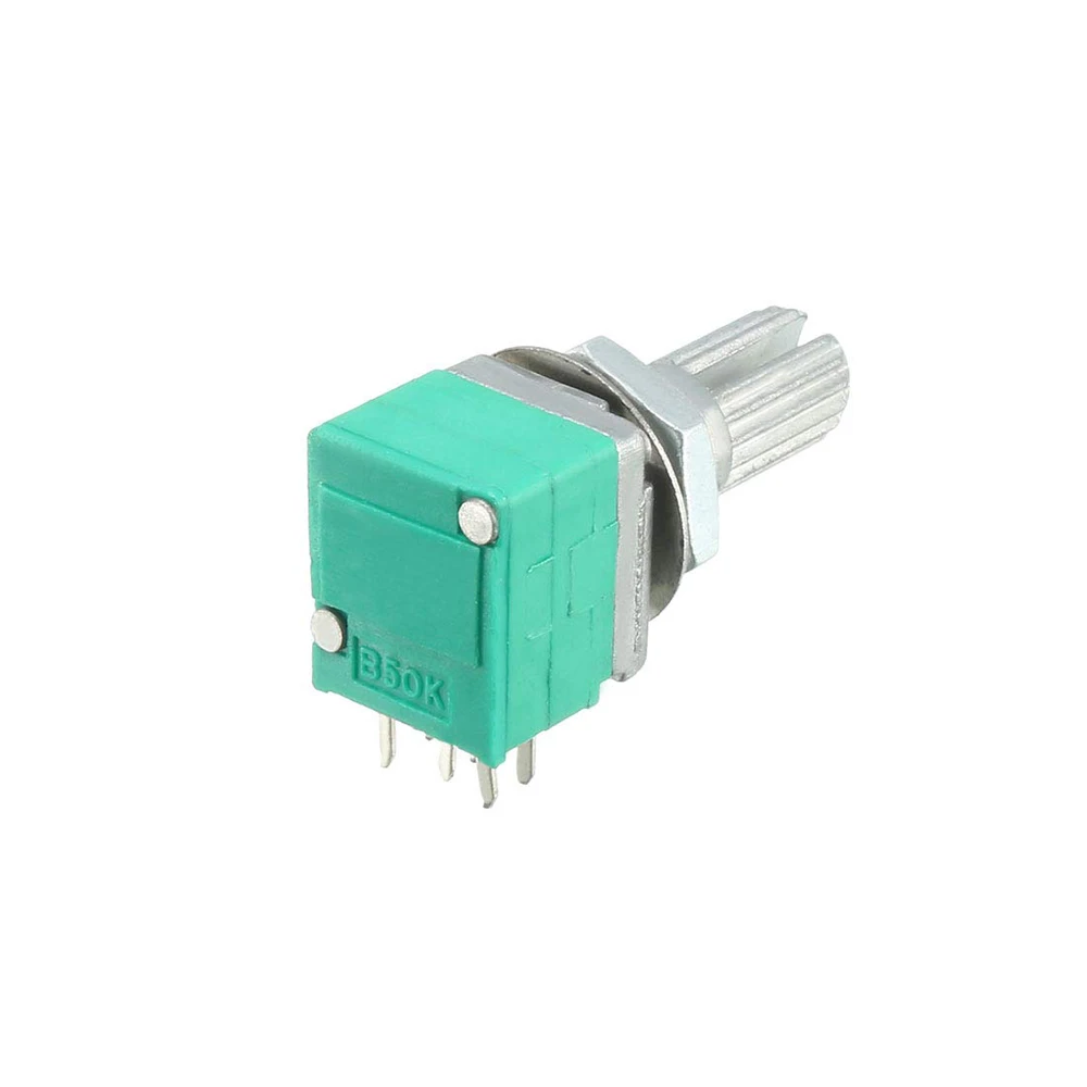 Multiturn Potentiometer,Rotary Potentiometer,Potentiometer Kit,Adjustable Resistor,Electronic Components 5PCS RK097NS Potentiometer 15mm 6Pin RK097 B1K 5K 10K 20K 50K 100K 500K Audio Shaft Amplifier Sealing