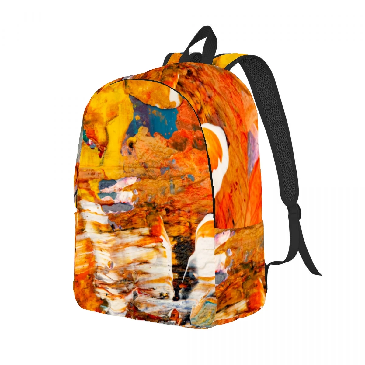 African Oil Painting National Style Backpack Casual Lightweight Laptop Backpack Men Women Travel Bag Outdoor Canvas Daypack