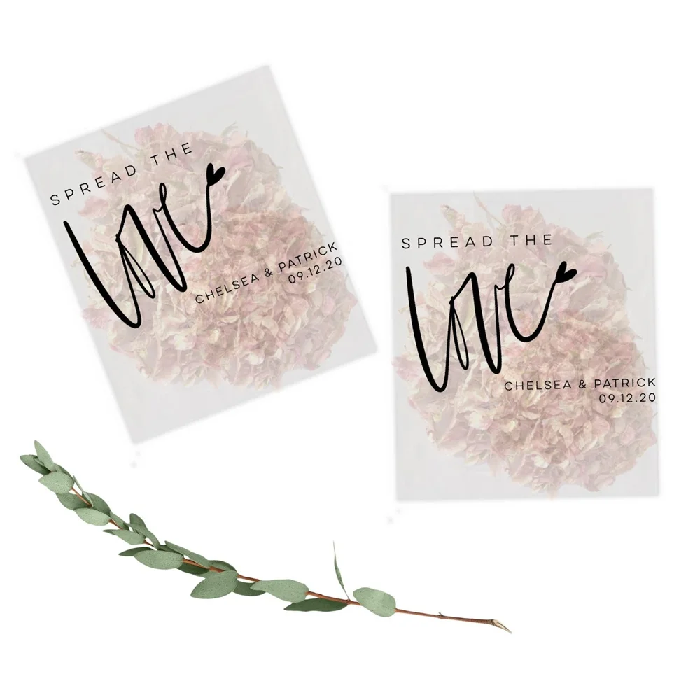 

50 биоразлагаемых конфетти-свадебные конфетти-мешок для конфетти-Индивидуальные конфетти-цветочные конфетти-лепестки конфетти-свадебные конфетти