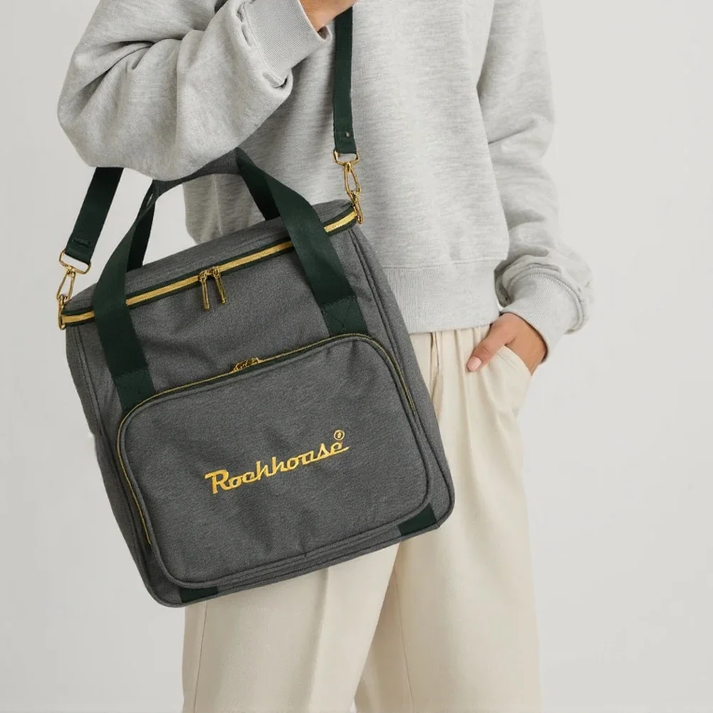 Rockhouse Vinyl Records Carrying Bag For 12Inch Vinyl Records LP Vinyl Record Storage Bag Holds Up To 45 Vinyl Albums