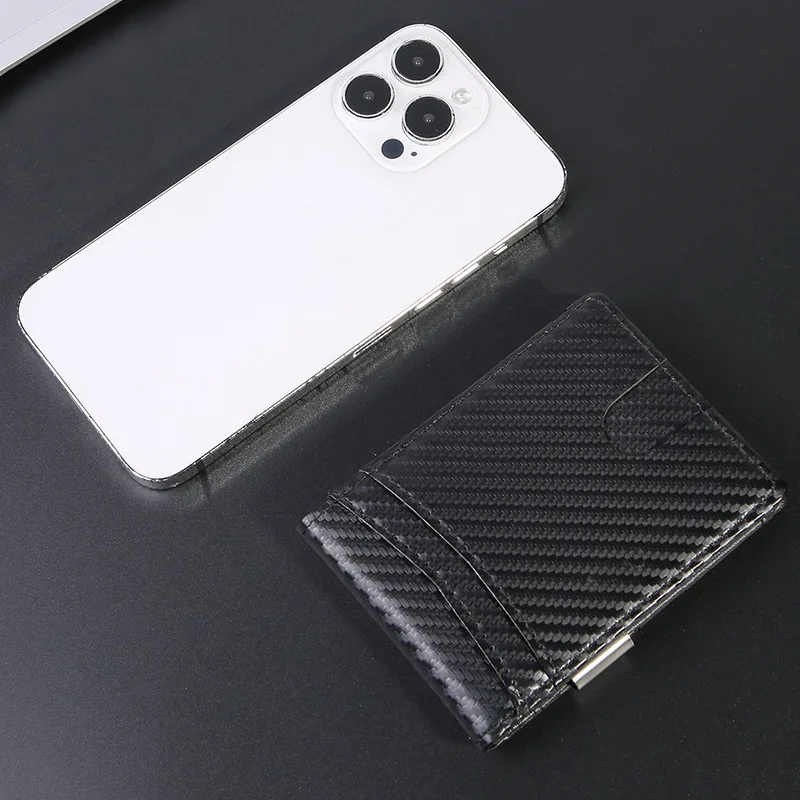 Rfid Carbon Fiber Luxury Men Wallets Money Bag Slim Thin Man Card Holder Wallet for Men Small Short Purse Male Vallet Billfold