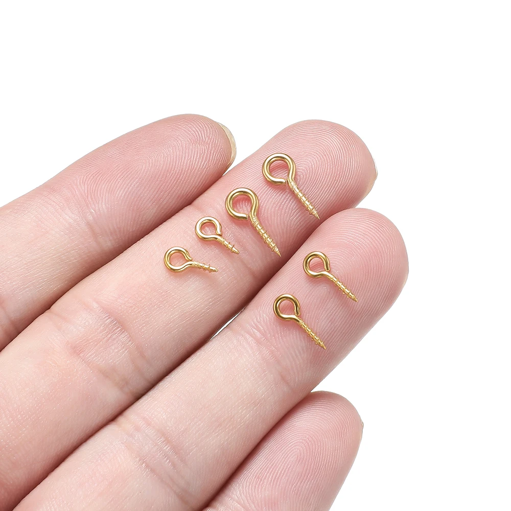 100pcs 5x10mm Mini Eye Pins Eye pins Hooks Eyelets Screw Threaded Metal  Jewelry Pendant Clasps DIY Jewelry Making Accessories - Price history &  Review, AliExpress Seller - YBB666 Store