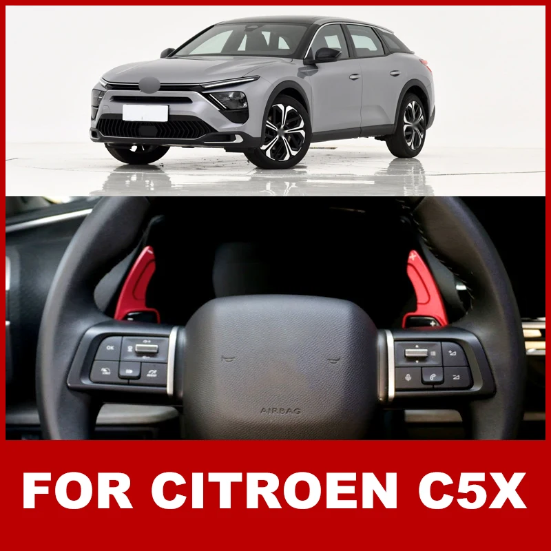 

For Citroen C5X 2021 2022 2023 Aluminum Steering Wheel Shift Gear Lever Gearshift Paddle Extension Interior Accessory