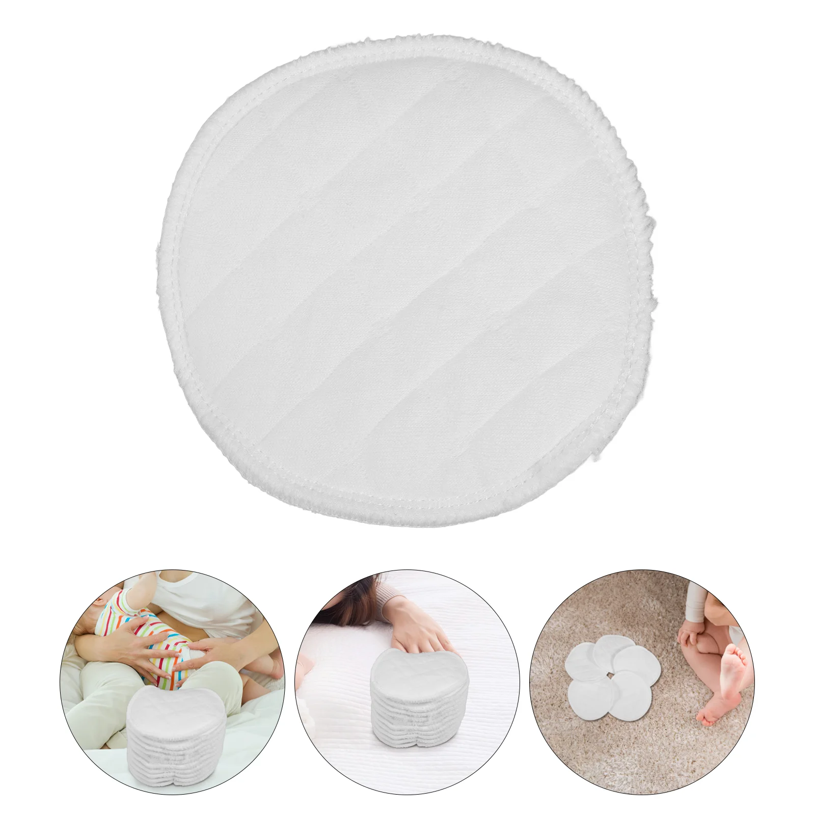 10 PCS Washable Breast Pads Baby Pillow Extra Large Nipple Covers Balm for Breastfeeding Nursing