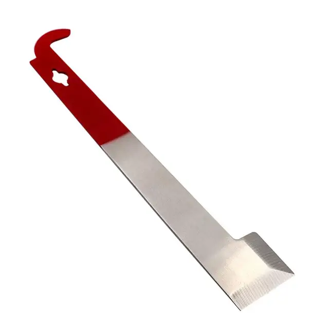 Rozsdamentes Acél Ívelt Farok Méhkapán Mézerejű Emelő Kaparó Méhész Eszköz - Image 3