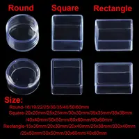 4pcs/set Table Floor Protectors Cups Round Bottom Non-Slip Covers Chair Leg Caps Silicone Pads Furniture Feet 6