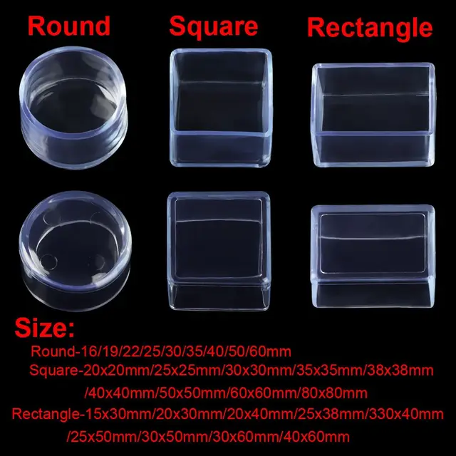 Protecteurs de sol de table en silicone, ensemble de 4 pièces, couvre-jambes de chaise coordonnants, coussinets de meubles 6