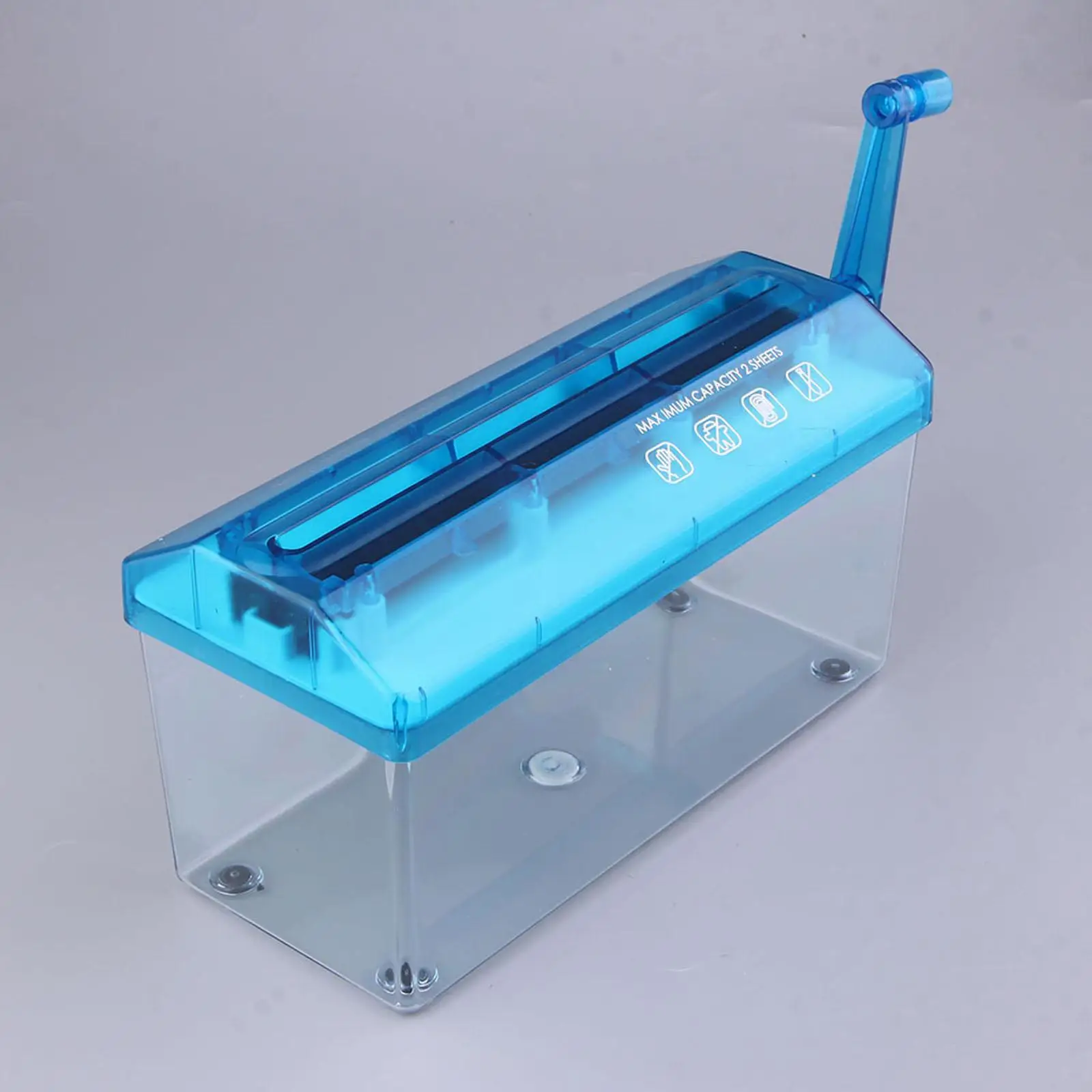 Hand Shredder A4 Size Practical Desktop Stationery Mini Hand Crank Shredder