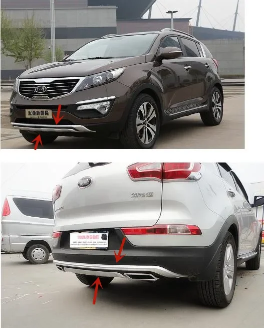 

Бампер передний и задний из инженерного пластика для Kia Sportage R 2010-2014