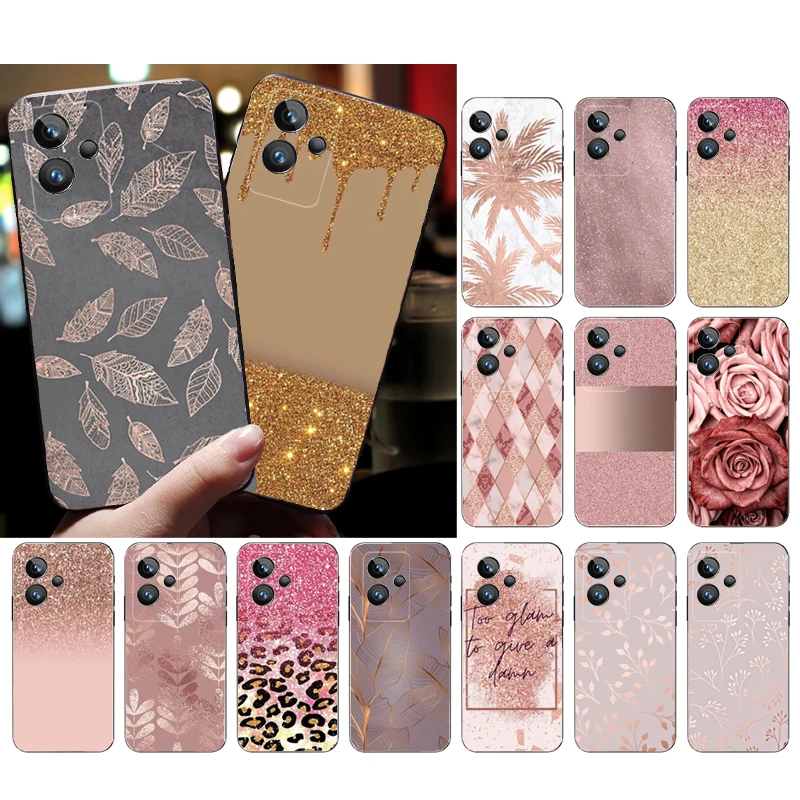 

Phone Case for OPPO Realme GT 2 Pro X2 Pro XT C25S 9 8 7 6 Pro 6i GT Master C3 C21 C21Y C11 X3 SuperZoom Rose Gold Case