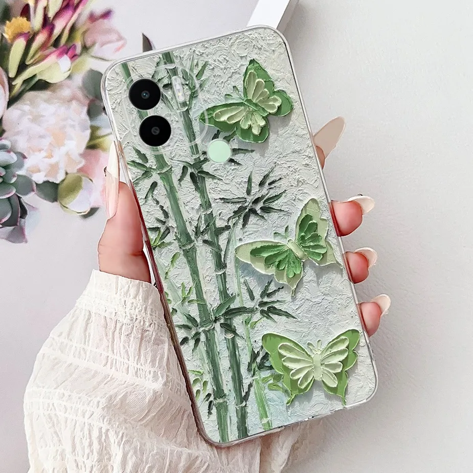Cute Cat Painted Soft Slim Phone Case Cover - Bumper Protection