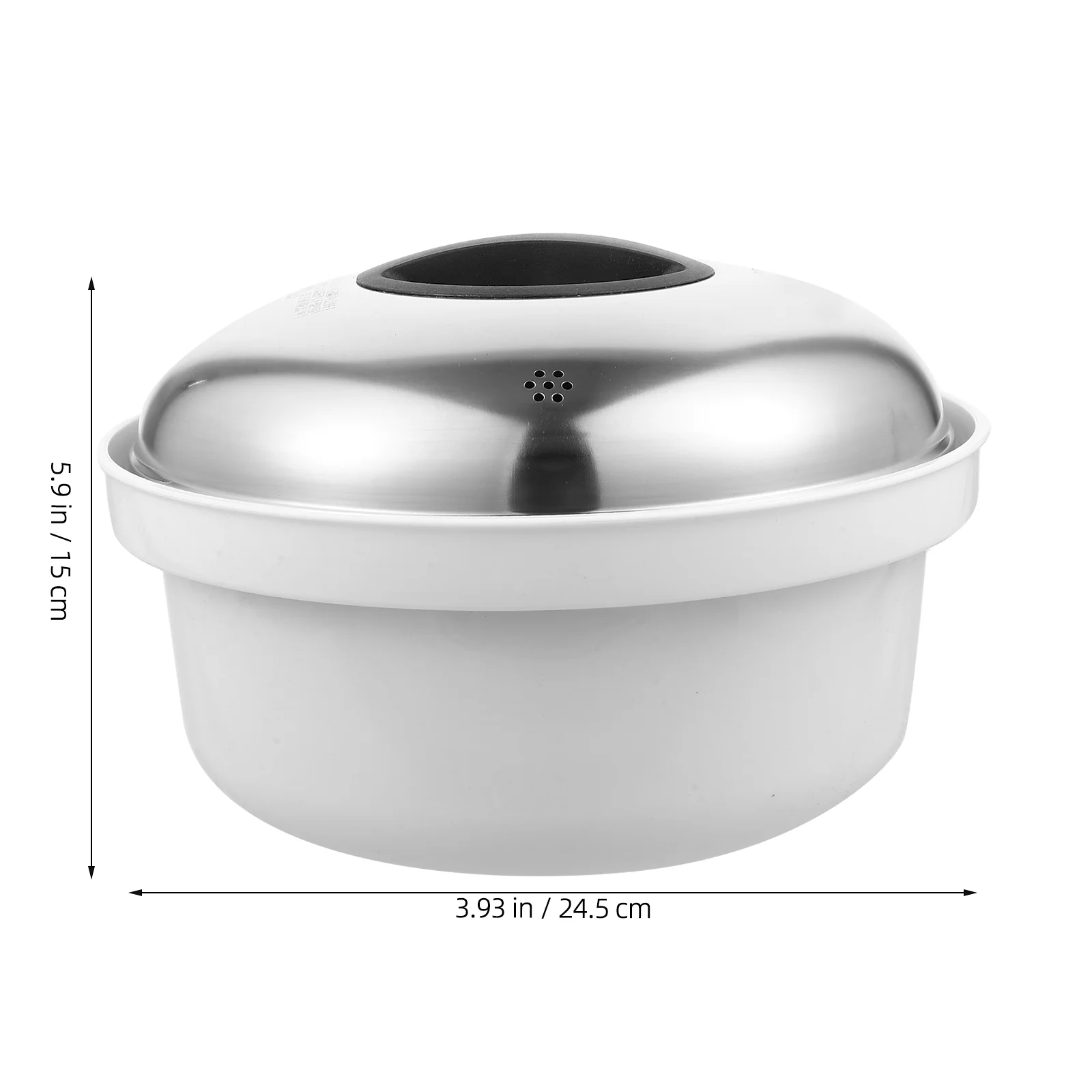 Microwave Steamer Set Stainless Steel Plastic Handle Steaming Buns Dumplings Rice Versatile Kitchen Tool