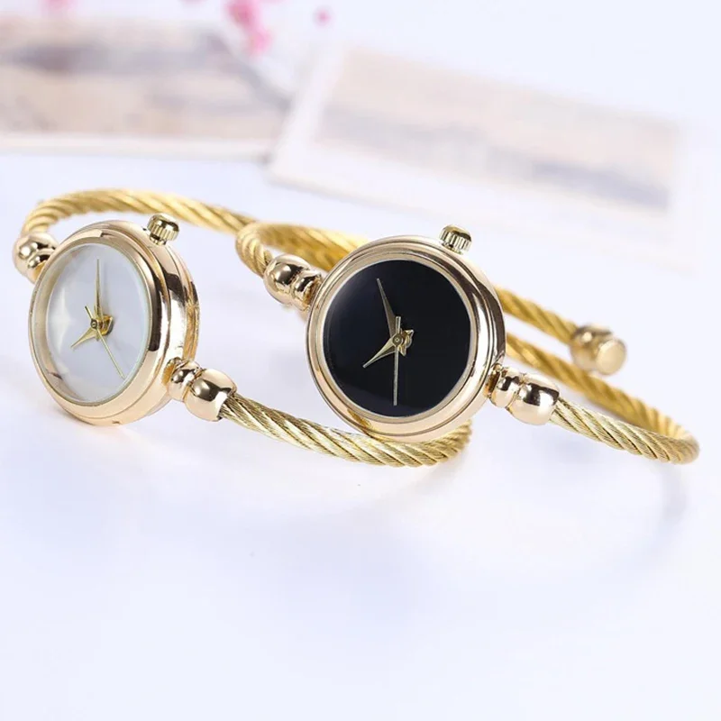 MAYZHISU Watch for Women Small Gold Bangle Bracelet Luxury Watches Stainless Steel Ladies Quartz Wrist Watch Casual Women Clock