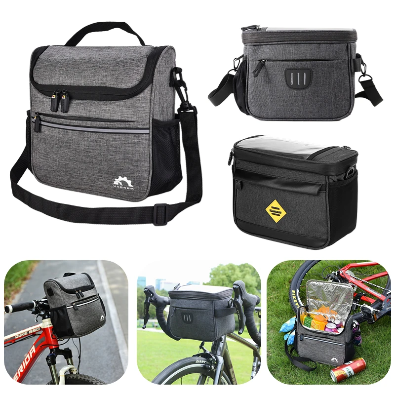 Bike Handlebar Bags Bicycle Scooter Bags Frame Pannier Bag Insulated