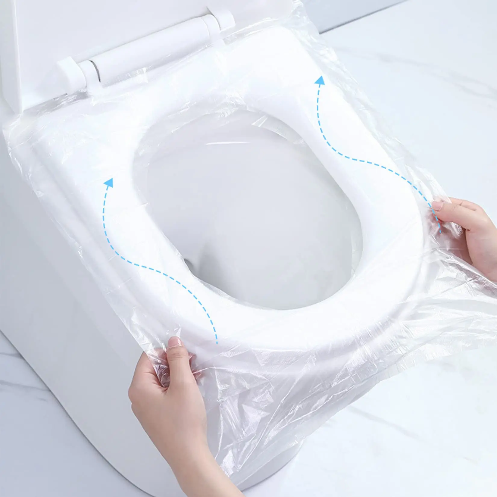50PCS Disposable Toilet Seat Portable Household Toilet Seat Paper Maternity Cover Thickened Waterproof Travel Store Supplies toilet seat cover