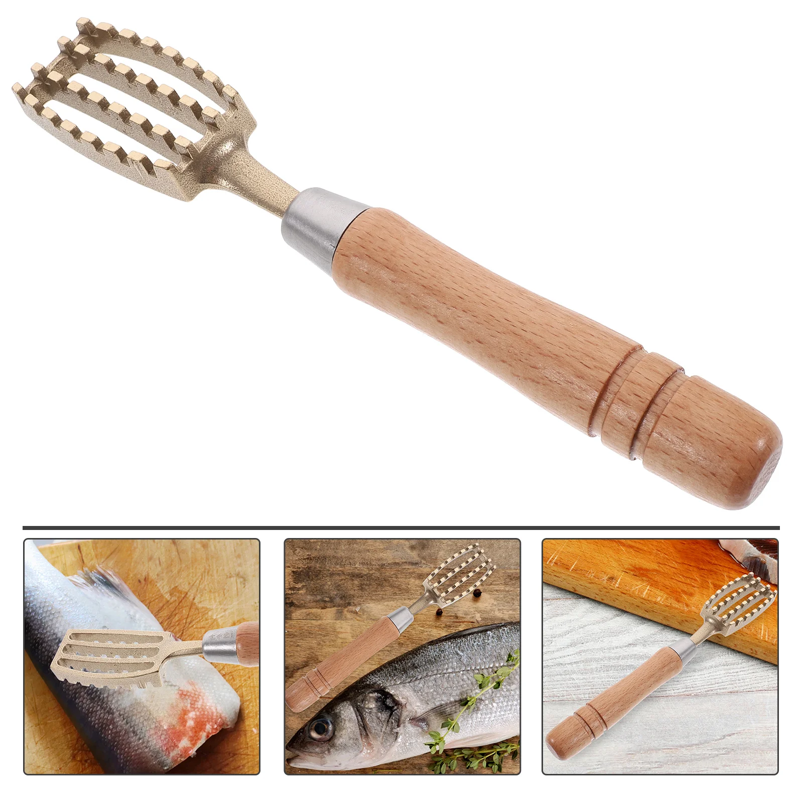 

Fish Cleaning Tools Fish Scaler Brush Fish Scale Cleaner Handheld Fish Scaler Japanese Fish Scaler Tool Staineless Steel Peeler