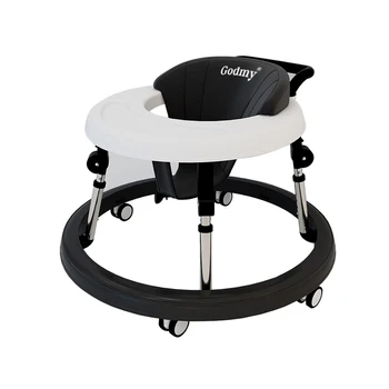 5-18M Baby Walker With Wheels Baby Toddler Foldable Multifunctional Anti-Rolling Anti-O-Leg Walker Height Adjustable Seat 1