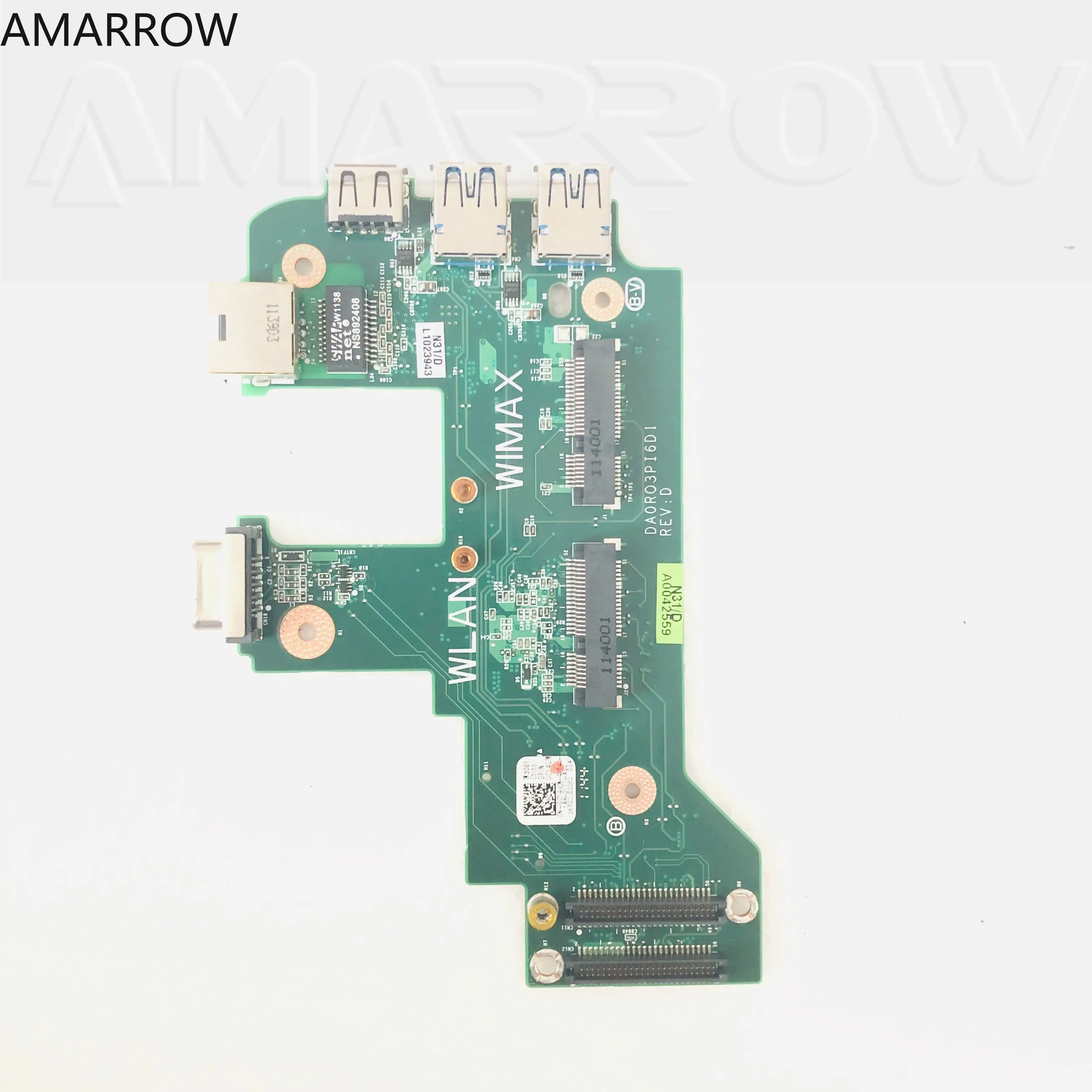 

Original Laptop USB VGA Ethernet WLAN Board for DELL Inspiron N7110 17R Vostro 3750 0CY4GM 00M83K DA0RO3PI6D1 DA0RO3PI6D0
