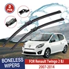 Wiper Blades For Renault Twingo 2 BJ 2007-2014 Front  Windshield Clean Window Windscreen Auto Parts Car Rain Brushes 24''+16'' 1