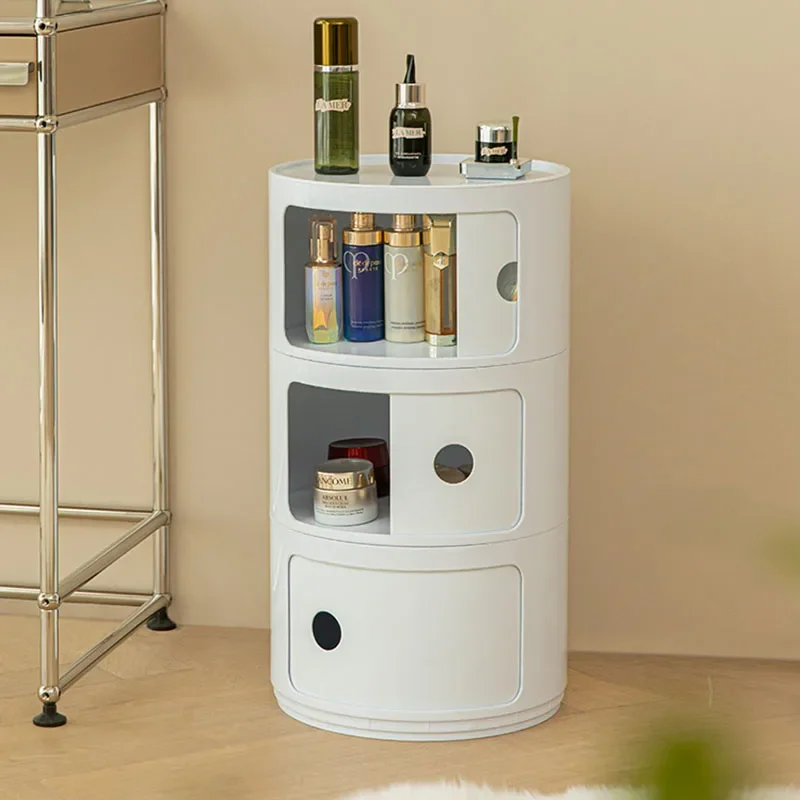 

Bedroom Cabinets Nordic Nightstands Modern Storage Cabinet Round Creative Bedside Table Closets Mesita De Noche Furniture GGP