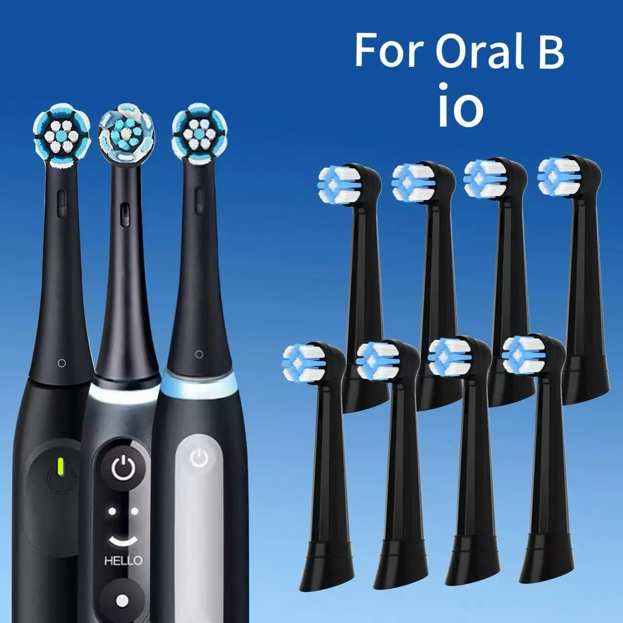 Replacement Toothbrush Heads For Oral B io2 io3 io4 io5 io6 io7 io8 io9 io10 Oral B io Toothbrush Soft Bristle