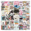 10/50pcs Cartoon Book Worm Book Reading Stickers Notebook Diary Motorcycle Skateboard Computer Decal Luggage Graffiti Sticker 4