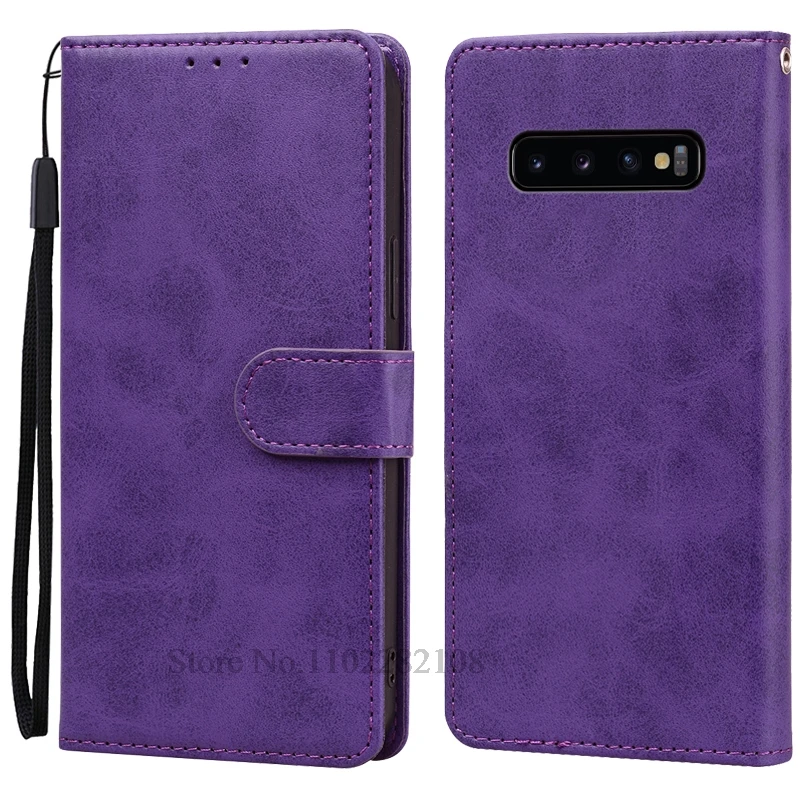 Leather Flip Wallet Case with Enhanced Protection for Samsung Galaxy S10 Series