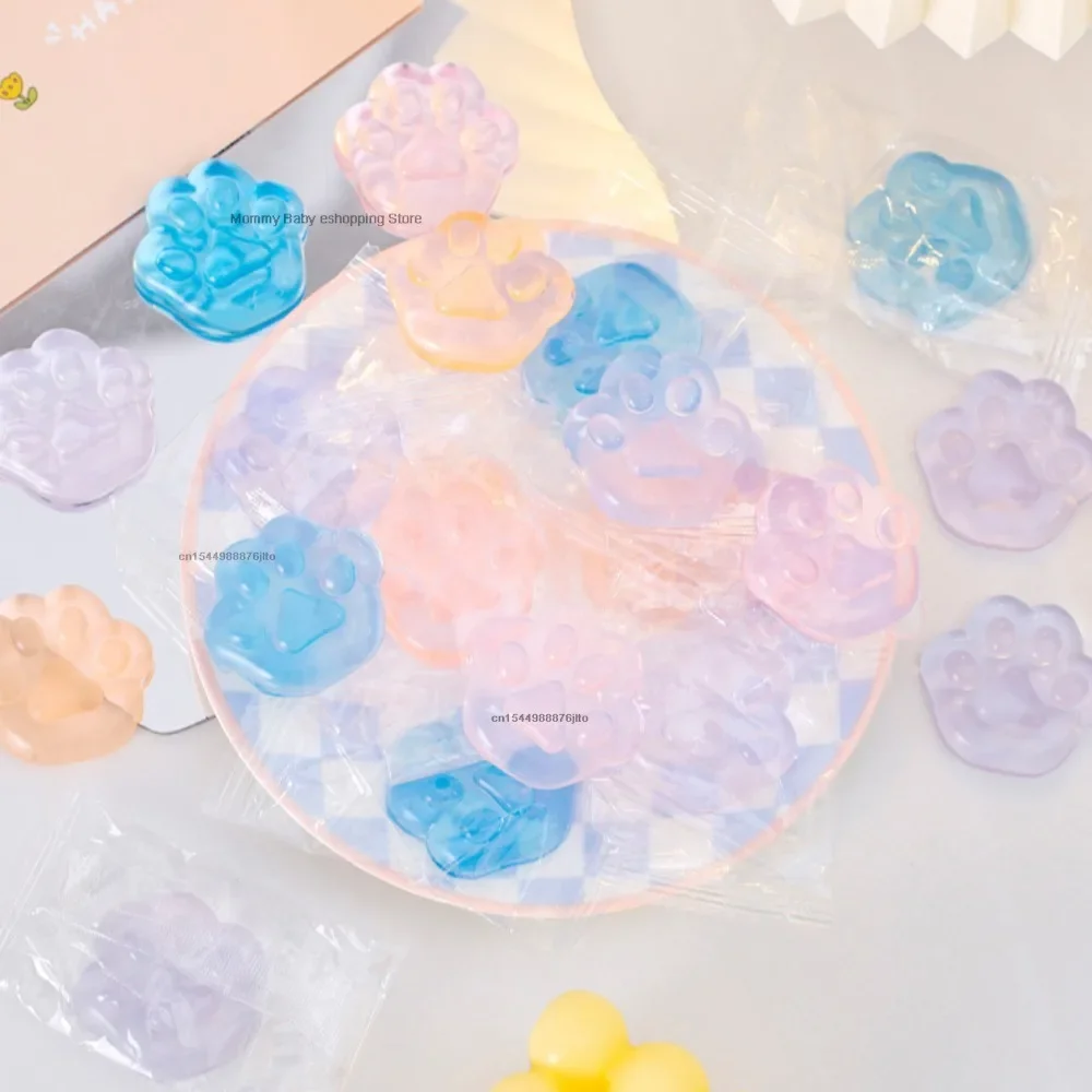 1pc Mini Hand Pinching Cat Paw Fish Fidget Toy Ice Pressure Ball Toy Squeeze Toy Cat Paw Mini Mochi Mini Mochi Ice Block 2