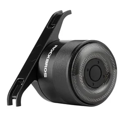 LED Bike Tail Light - Waterproof, USB Rechargeable, Battery Powered (Black)