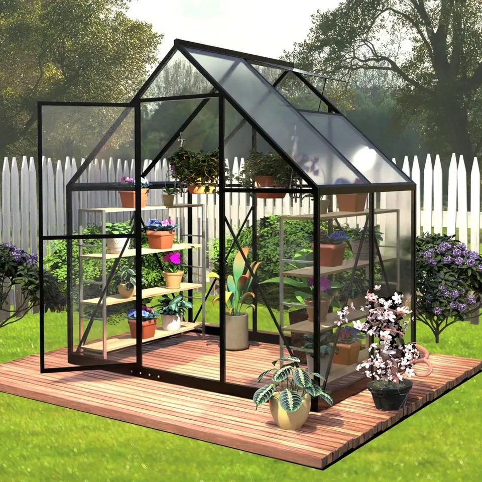 Durable Polycarbonate Greenhouse with Ventilation System