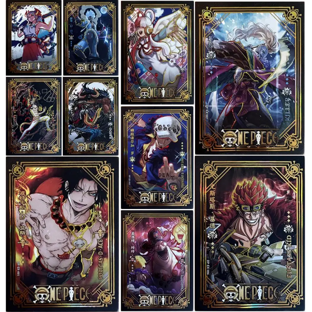 Anime One Piece Ex Series Portgas D Ace Yamato Uta Trafalgar D. Water Law Charlotte Linlin Collection Giocattoli Di Cardentainment