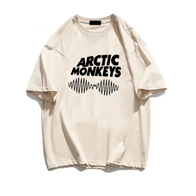 Camiseta-masculina-e-feminina-Arctic-Monkeys-roupa-de-algod-o-branco ...