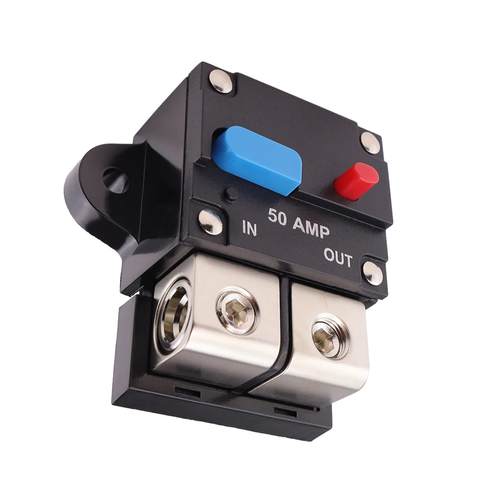 

50A-300A Circuit Breaker, Overload Short-circuit Current Protection 12V-24V Systems Surface Mount Manual Reset Button