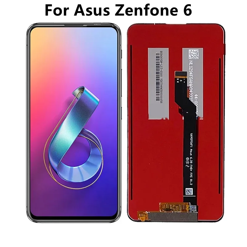 

6.4'' Original For Asus Zenfone 6 ZS630KL LCD Display Touch Screen Digitizer Sensor Assembly For ASUS_I01WD Zenfone 6z LCD Frame