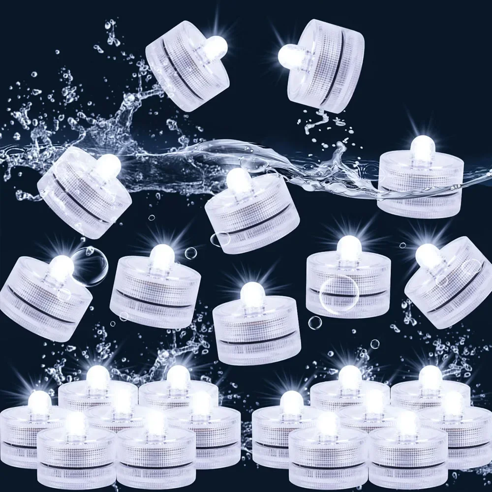 LED Submersible Light Underwater Night Lamp Battery Operated Garden Swimming Pool Light Fish Tank Pool Underwater Lighting - 4