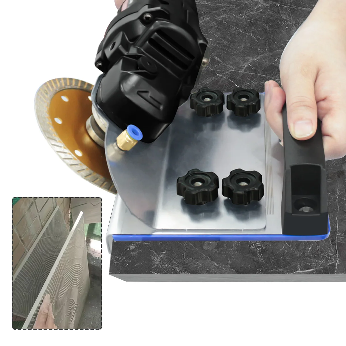 Tile Chamfering Tool 45 Degree Chamfer Cutting 45&deg; Angle Cutting Tile Ceramic Stone Angle Grinder Stand