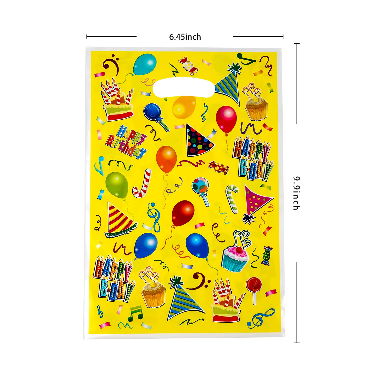 Description Picture 6 of item10-50pcs Printed Gift Bags Polka Dots Plastic Candy Bag Child Party Loot Bags Boy Girl Kids Birthday Party Favors Supplies Decor