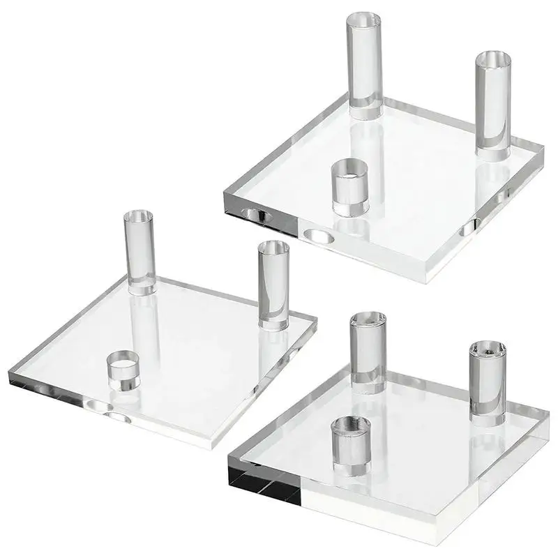 

Portable Rock Display Holder Transparent Clear Acrylic Bases Crystal Rock Mineral Agate Small Collectibles Display Rack Holder
