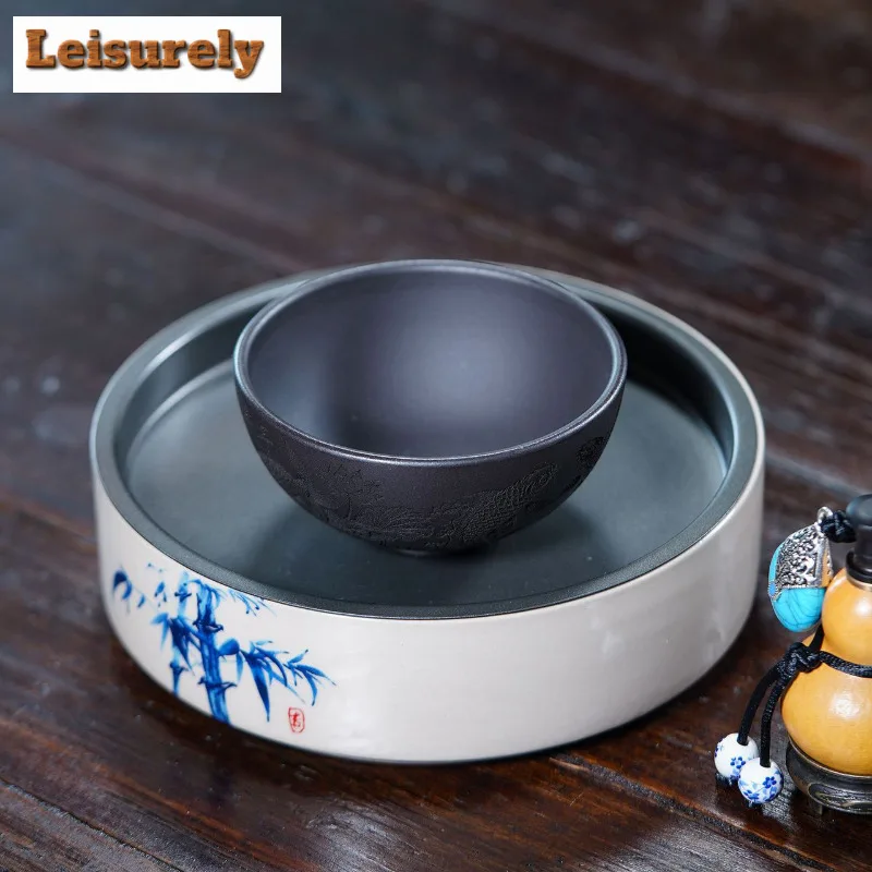 140ml Yixing Zisha "year After Year Of Abundance" Teacup Elegant Tea Bowl Jug Tea-tasting Personal Cup Chazhan Master Cups Cha