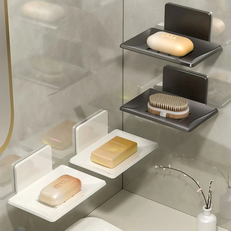 Soap Holder Bathroom Soap Tray Wall Mounted Soap Sponge Holder For Kitchen